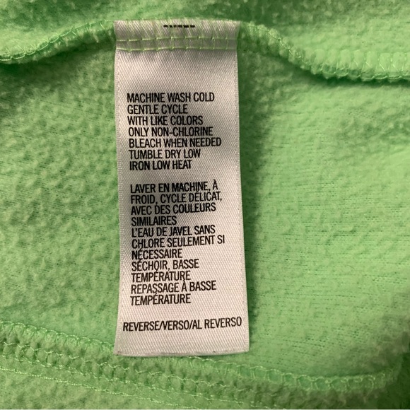 Izod Performx Full Zip Melon Lime Green Golf Jacket XS Fleece - Picture 10 of 12